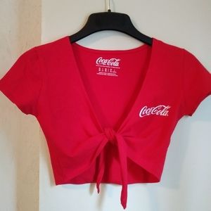 Coca cola crop top